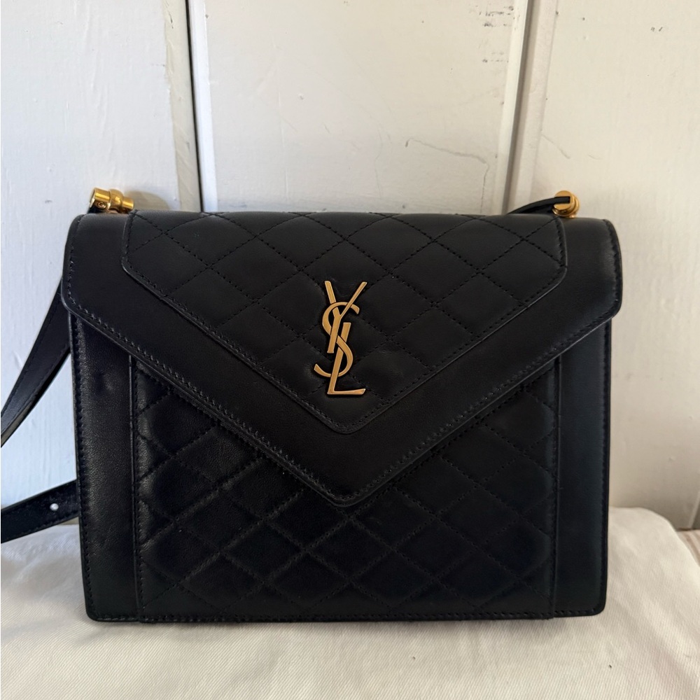 Saint Laurent Gaby Black Quilted Leather Shoulder Bag